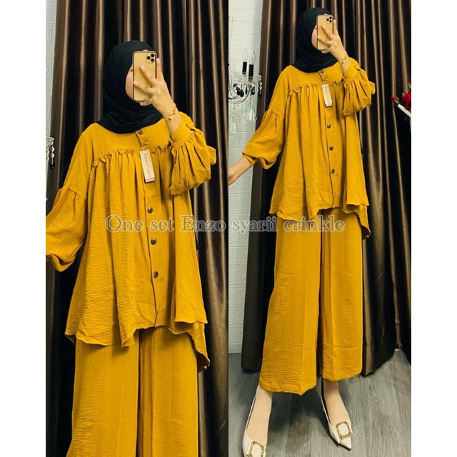 ONESET CRINKEL | NEW MODEL | GROSIR PAKAIAN WANITA TERMURAH MEDAN