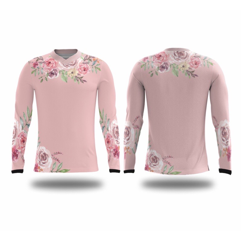Jersey Sepeda Wanita Custom | Baju Sepeda | Kaos Sepeda | Seragam Sepeda | Wanita FLOWER