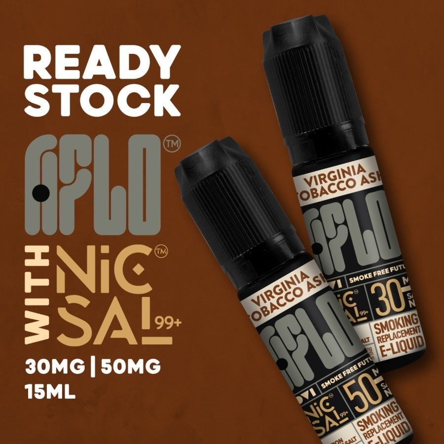 SALTNIC LIQUID AUTHENTIC AFLO VIRGINIA TOBACCO SALT NIC 15ML 30MG 50MG