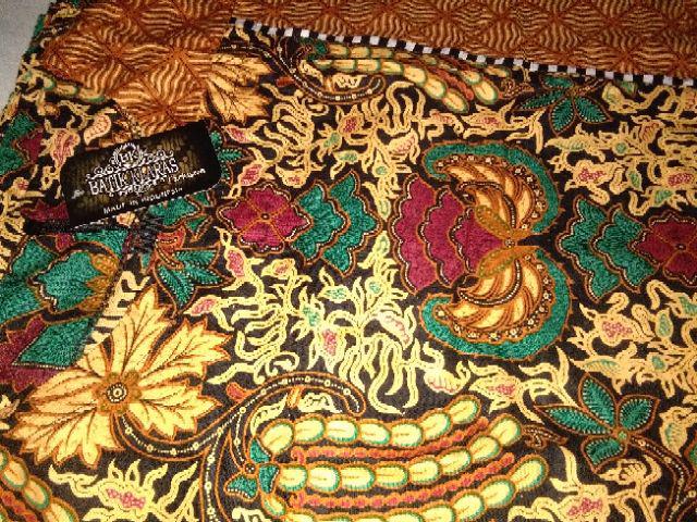 Gamis Batik Sekar Wangi #4 Sogan Cantik Modis Syari Seragaman Modern Terbaru Pesta