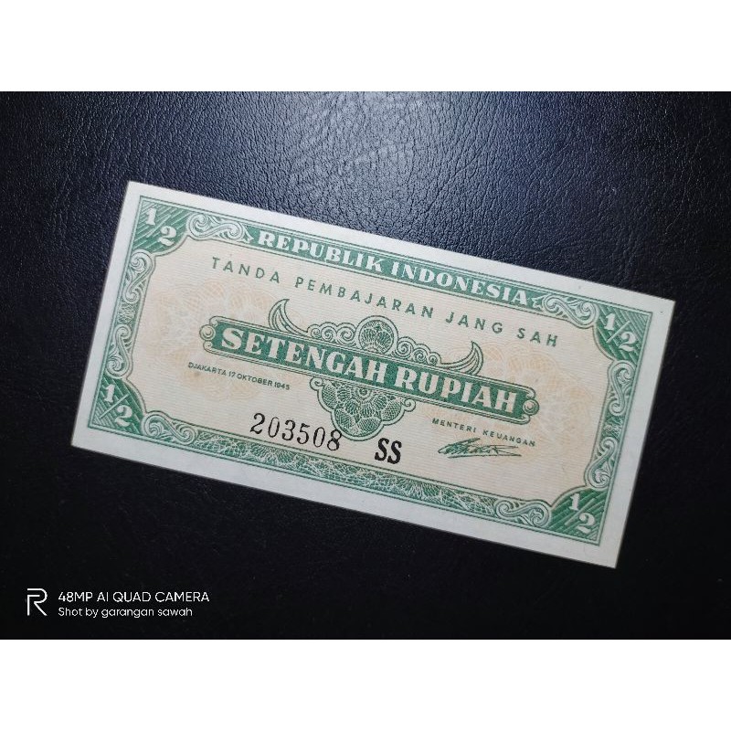 uang kuno setengah ORI 1945