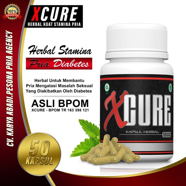 XCURE - X CURE OBAT HERBAL TAHAN LAMA PRIA KHUSUS DIABETES OBAT DIABETES 100% ORIGINAL BPOM