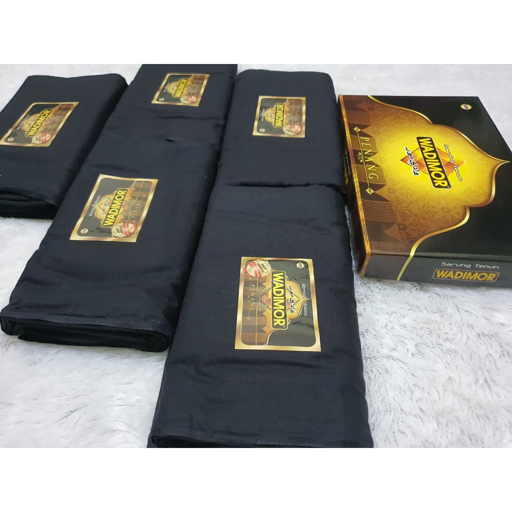 Wadimor Sarung Polos Hitam/ Sarung Polos Hitam Wadimor Sarung Putih Polos Sarung Polos