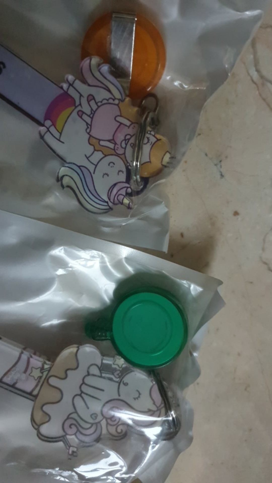 Cofing Custom Nama Corona Finger Aclyric Tebal Shield Covid New Normal Printing Karakter Unicorn