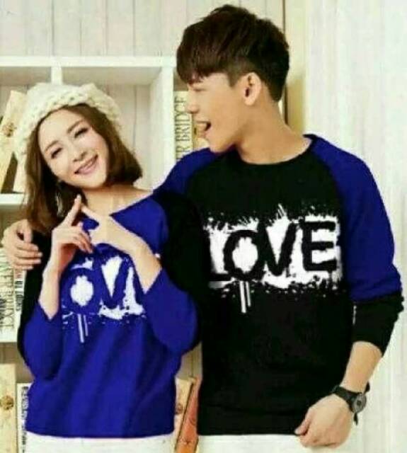 Sweater couple/ sweater pasangan / sweater kimono Love]