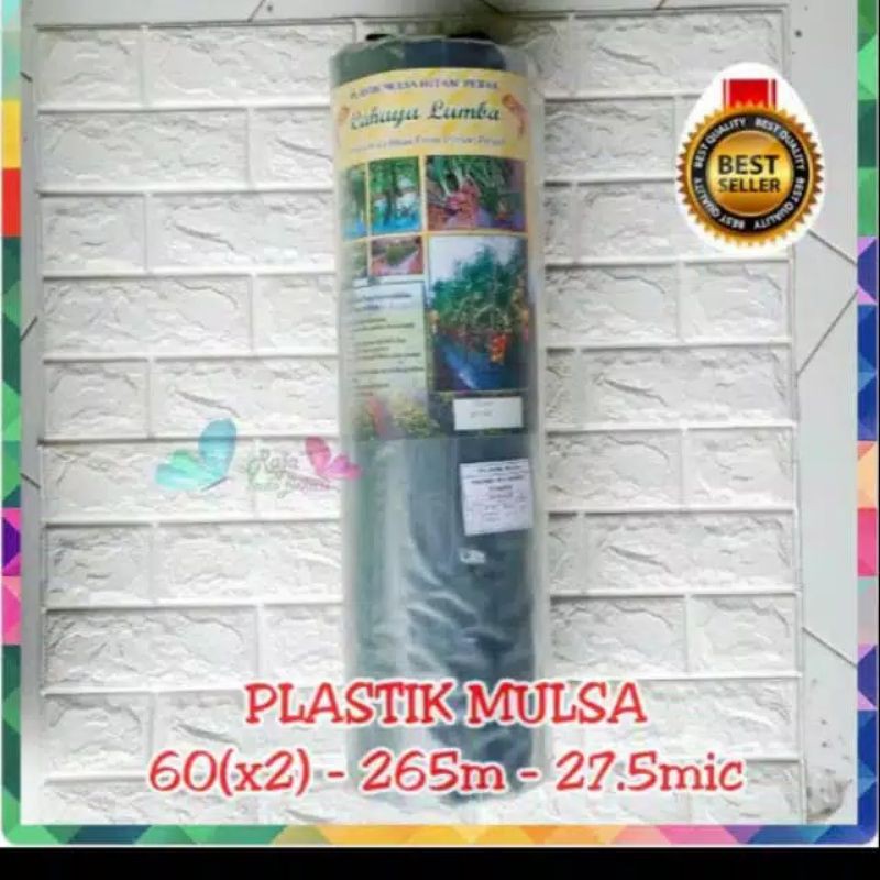 MULSA PLASTIK MULSA 120 CM HITAM PERAK CAHAYA LUMBA 1 Roll 9kg