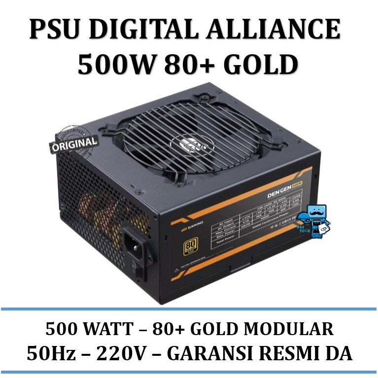 Power Supply Digital Alliance 500W 80+ Gold Full Modular