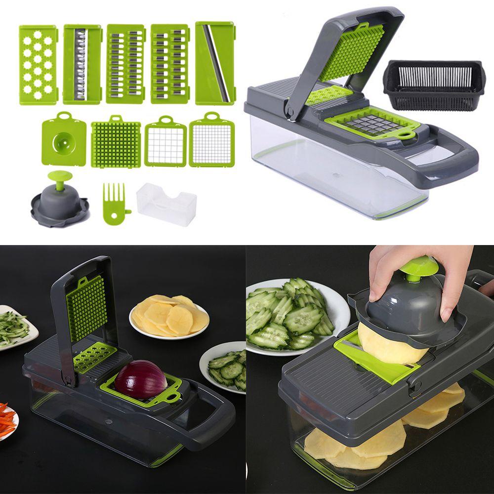 Top Vegetable Slicer Multifungsi Gadget Dapur Alat Buah &amp; Sayur Parutan Lobak