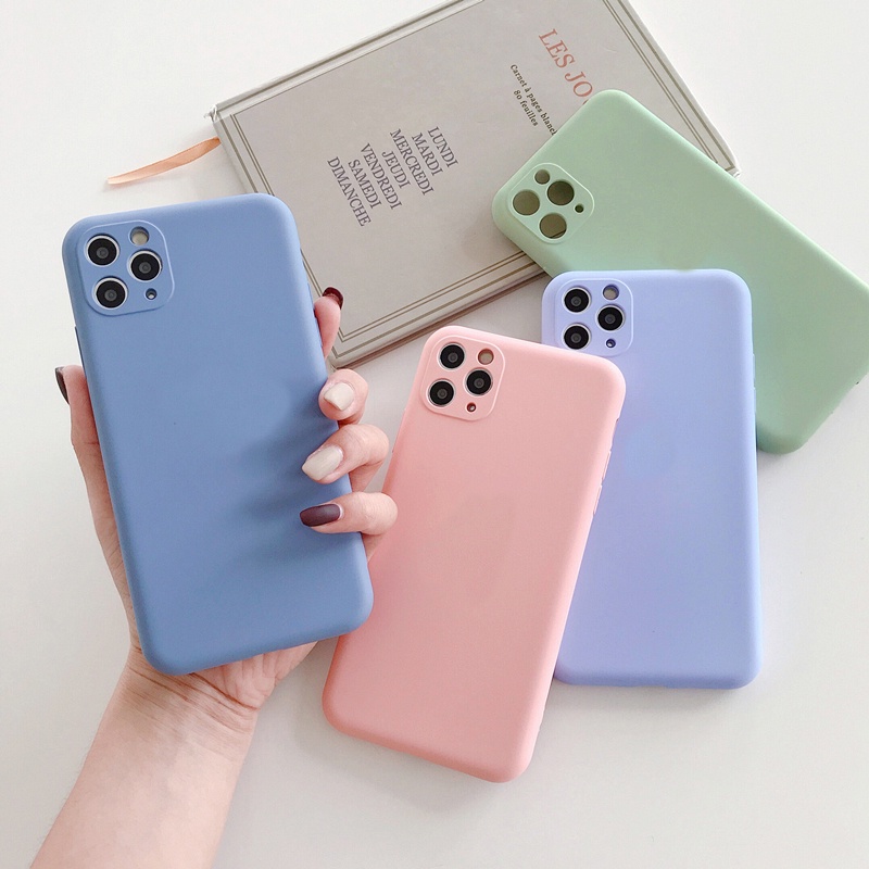 Silicone Case Full Cover For IPHONE 6 6S 7 8 6P 7P 8 PLUS X XR XS MAX 11 PRO MAX
