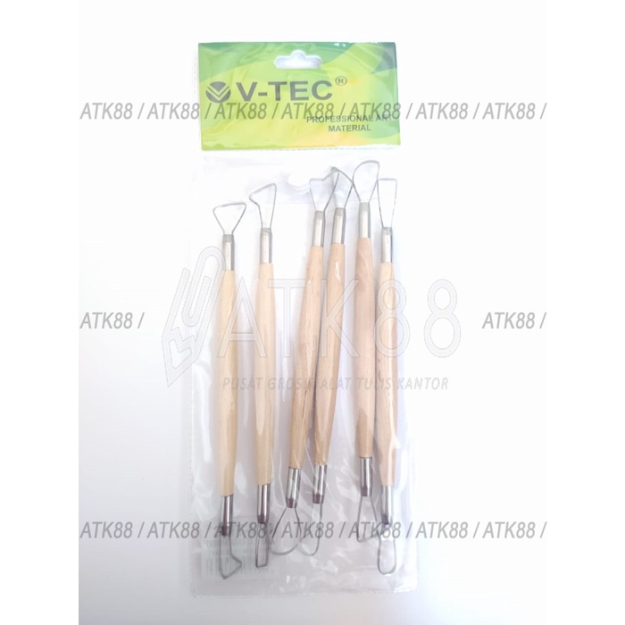 

UKIR-ALAT- V-TEC ALAT CLAY KAWAT SET 6 -ALAT-UKIR.