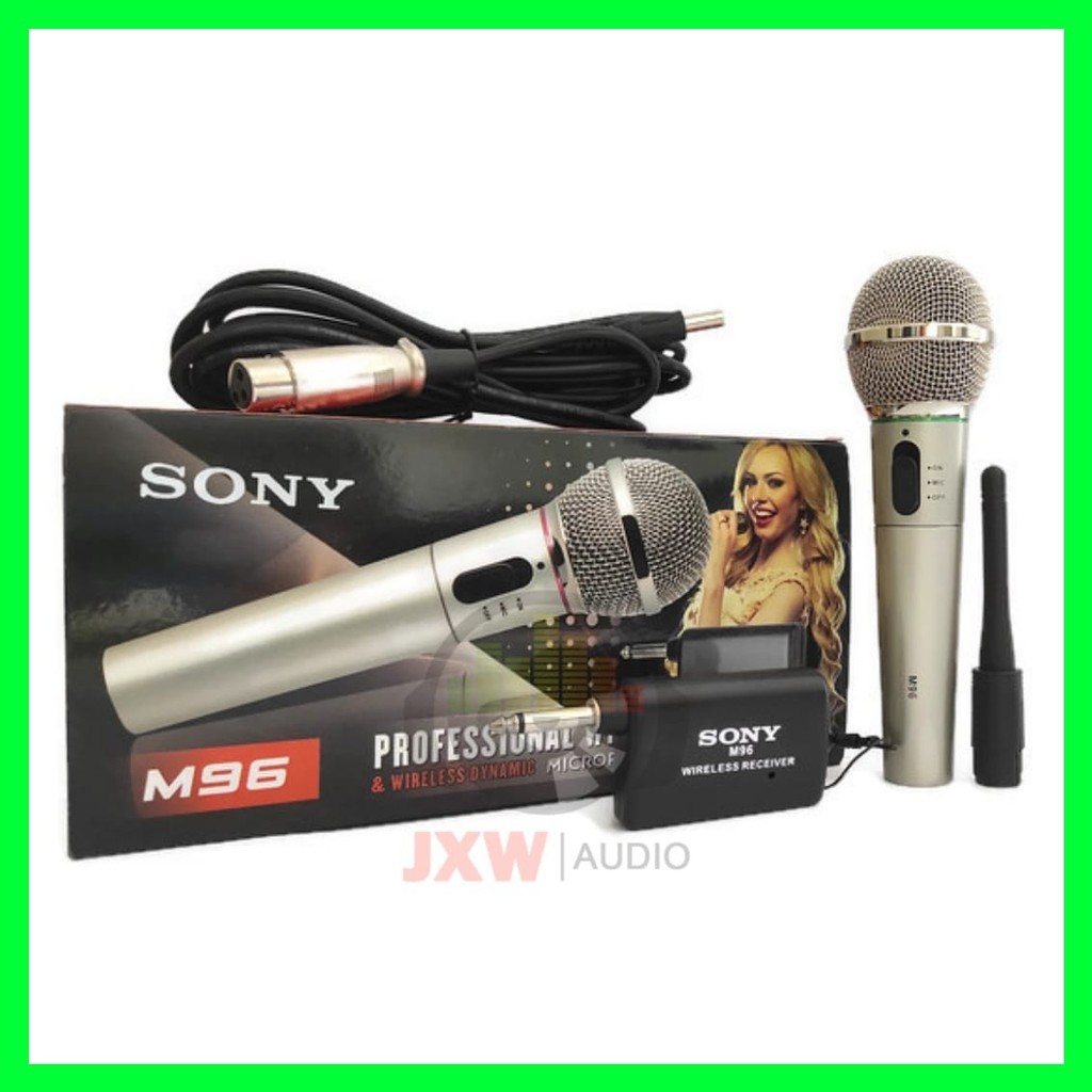 MIC SONY M96 / MIC SINGLE WIRELESS SONY M 96 MURAH / MICROPHONE SINGLE WIRELESS SONY M-96 MURAH BAHAN BESI