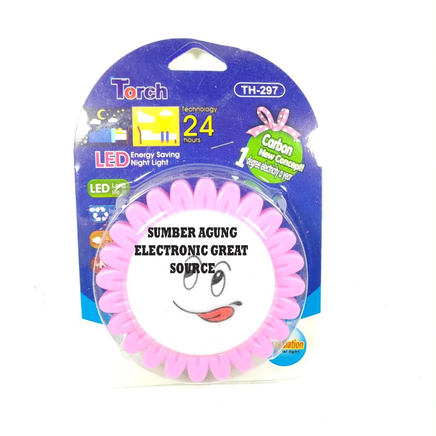 Lampu Tidur Torch TH297 Bunga Mata Hari Wajah LED Hemat Energi Karbon