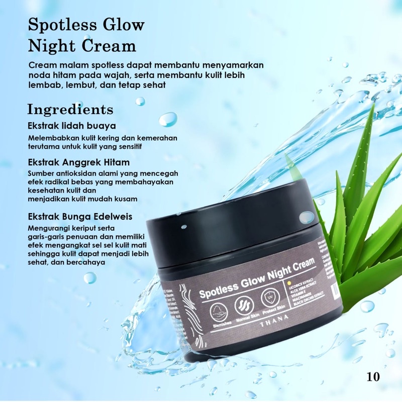 Thana Beauty Night Cream Spotless