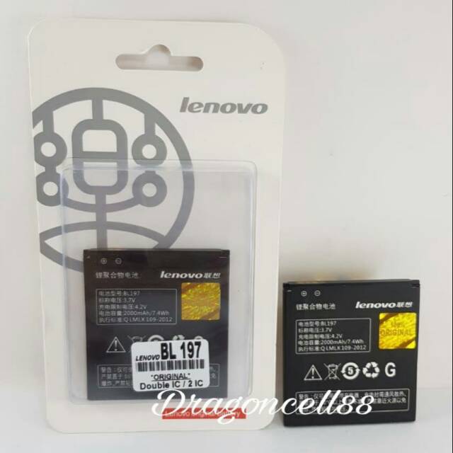 Baterai LENOVO BL197 S720 S750 S820 BL197 Kualitas Original