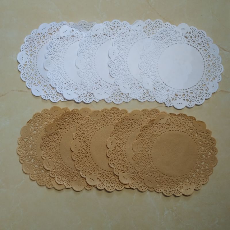 

[Vistuff.id] 20pcs doily paper doilies journaling kit journal bujo bullet journal alas kue