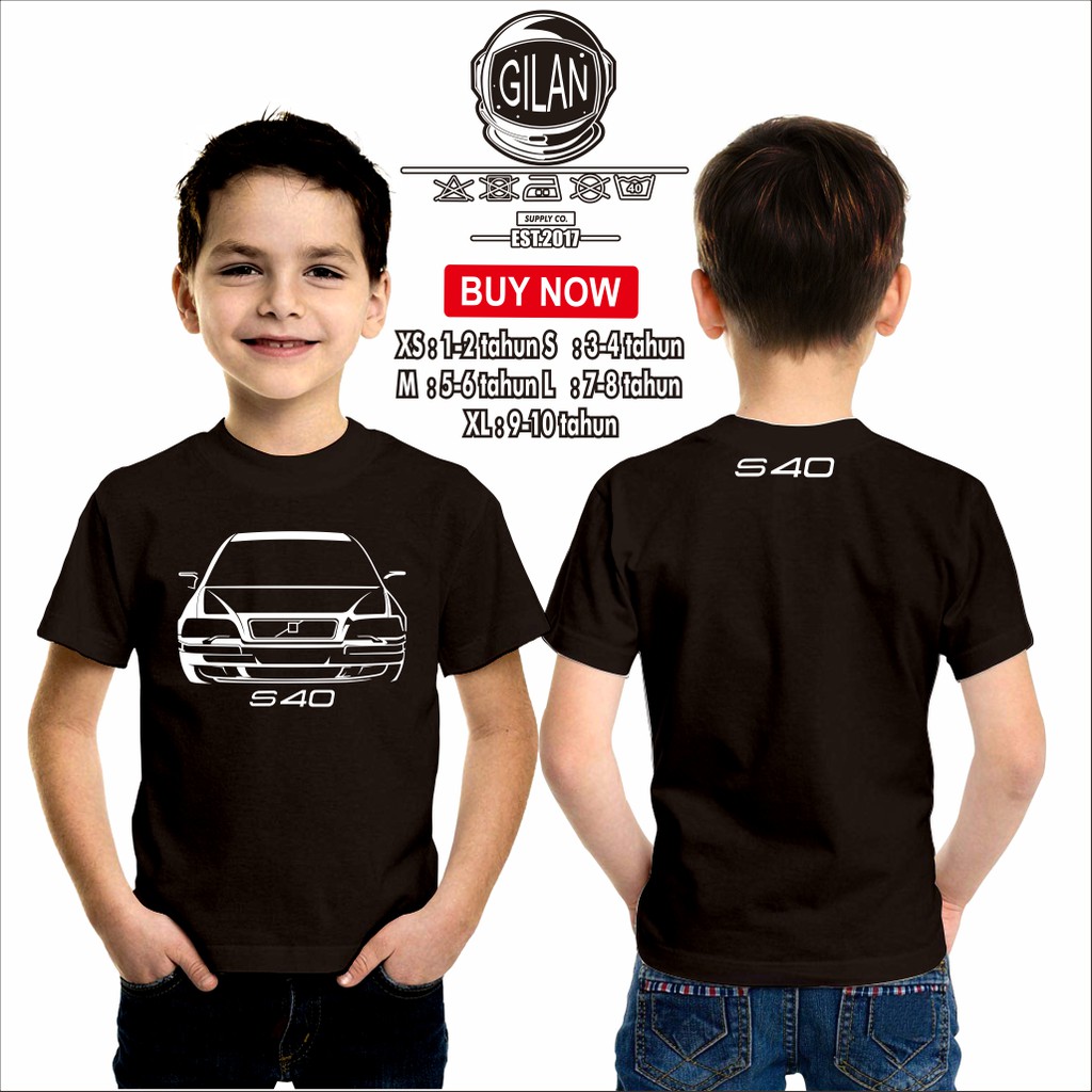 Kaos Baju Anak Mobil VOLVO S40 S 40 Kaos Anak Otomotif -  Cloth