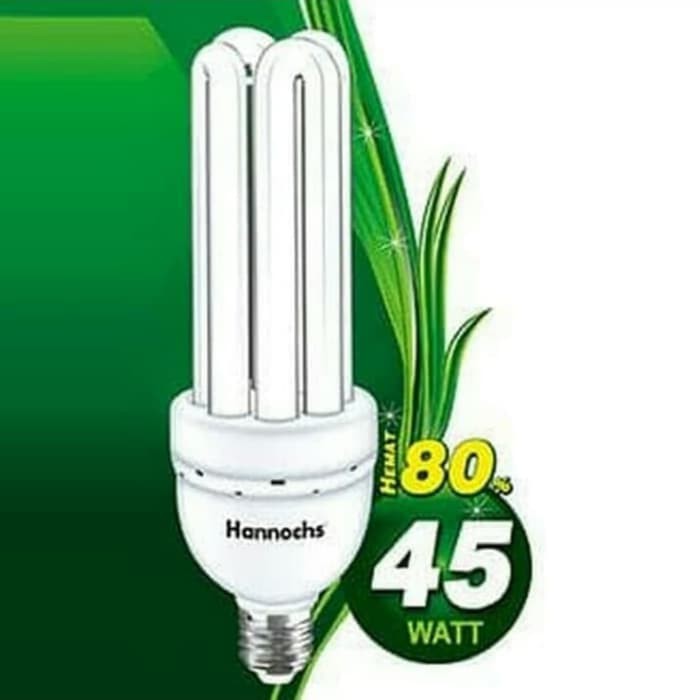 Lampu Hannochs PLC 4U 45 Watt Warna Putih 4 Jari