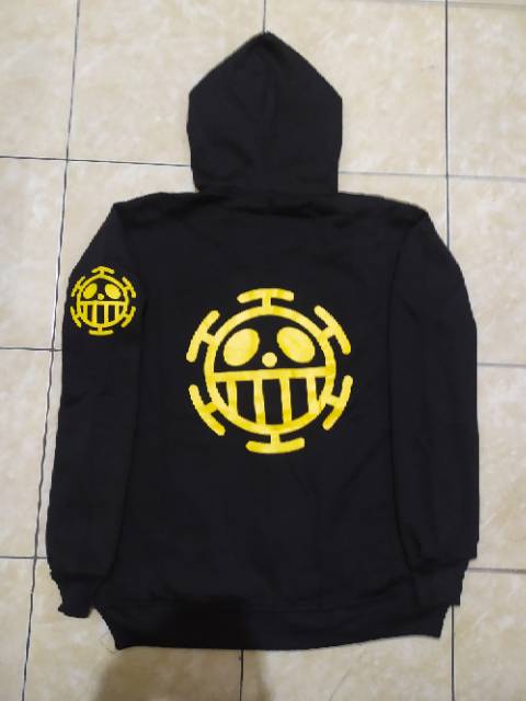 Jaket trafalgar law hitam kuning