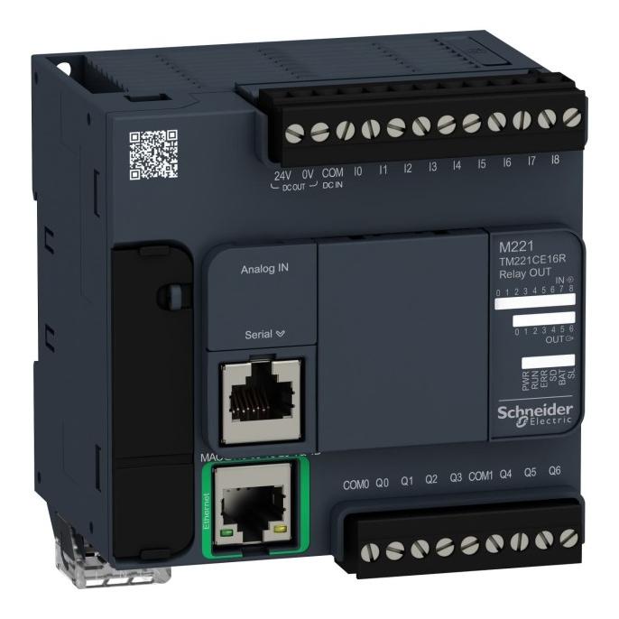TM221CE16R, SCHNEIDER PLC M221-16IO RELAY ETHERNET