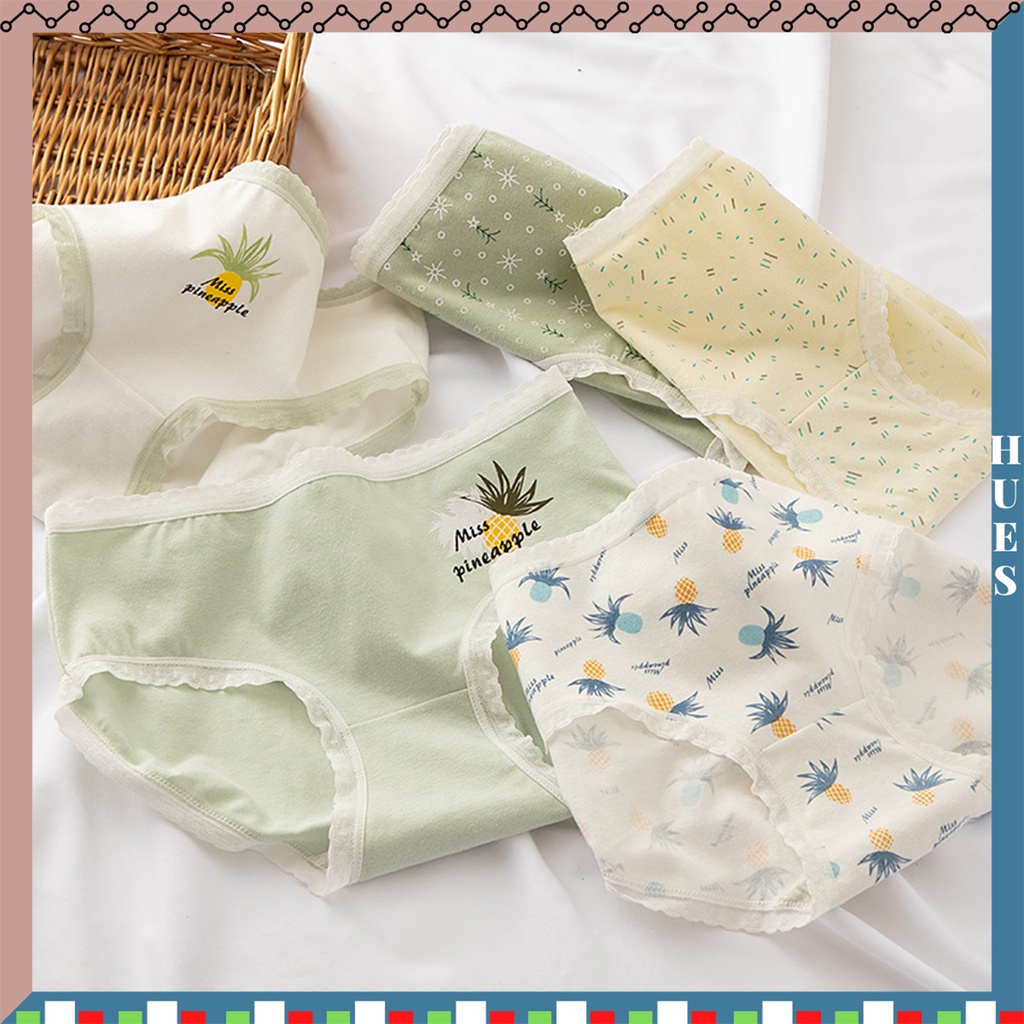 HUES.ID Celana Dalam Wanita Polos high quality katun import CD Fit to L 2040