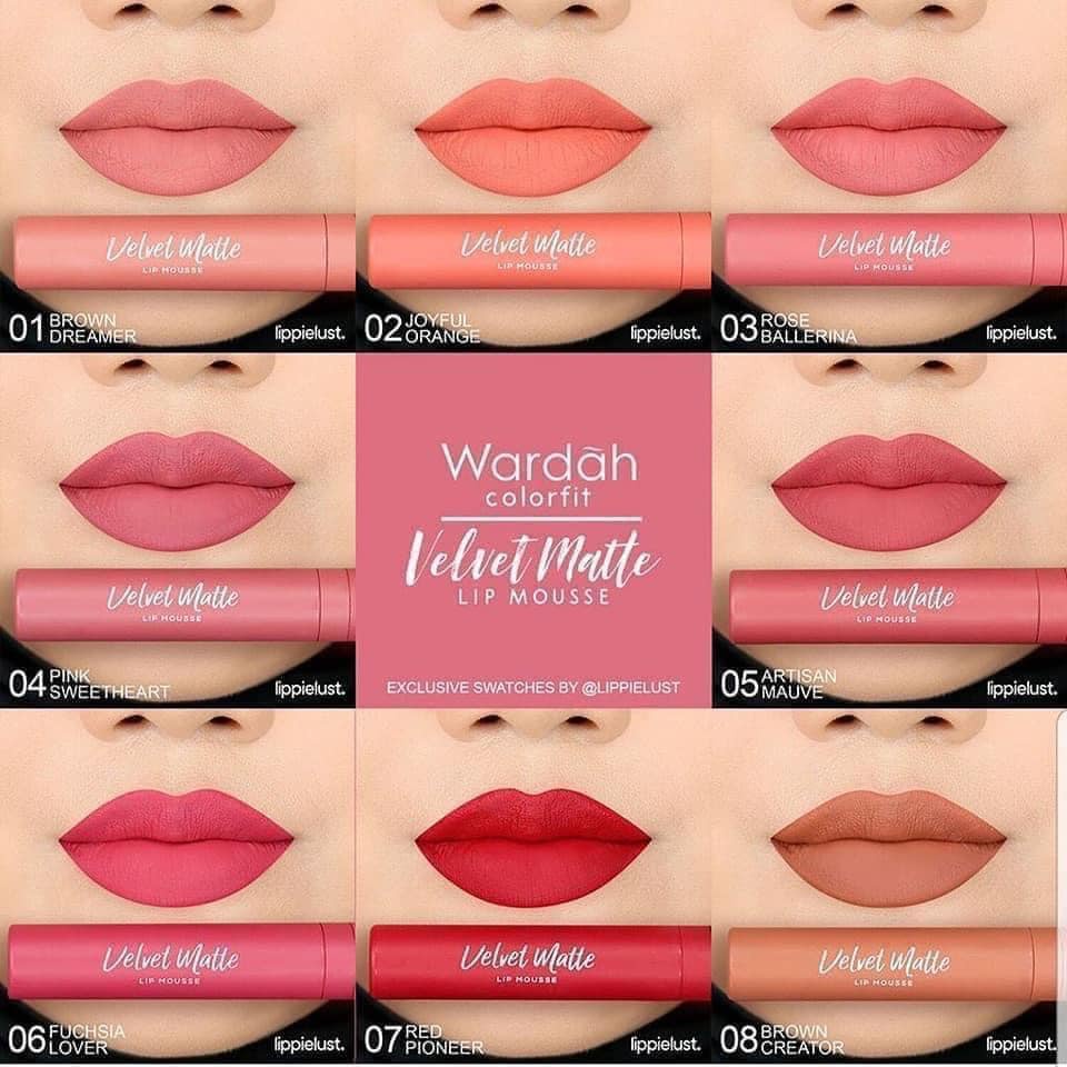 ORI!! Wardah Lipcream Matte Velvet / Lipcream Velvet Matte Wardah Original BPOM Tahan Lama / putri.h