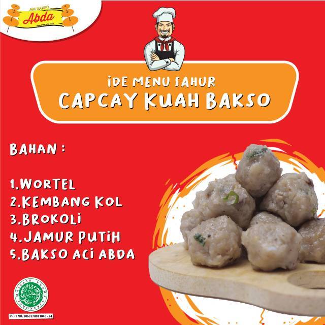 

Baso aci frozen 250 gram