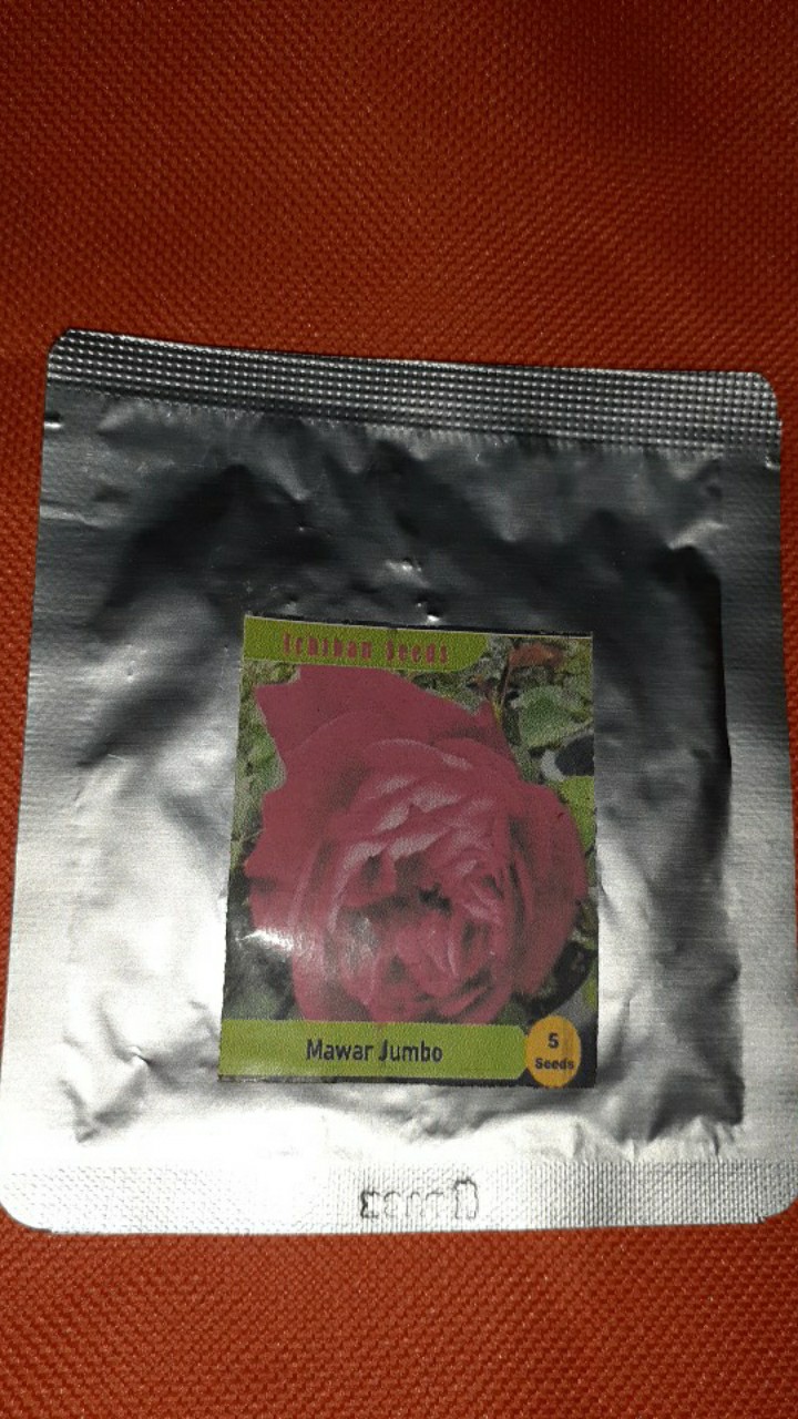 Benih Bibit Biji Bunga Mawar Jumbo Kemasan Alumunium Foil