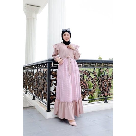 MIKY MAXI (Tille dot Dress Kondangan) _ Gamis Dress