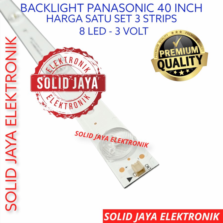 BACKLIGHT TV LED PANASONIC 40 INC TH-40C302G TH-40D302G TH-40E302G TH40C302G TH40D302G TH40E302G TH 40C302 40D302 40E302 40C302G 40D302G 40E302G LAMPU BL 8K 3V 40C 40D 40E 8 KANCING PANASONIK INCH IN TH40C302 TH40D302 TH40E302 TH-40C302 TH-40D302 40INC 40