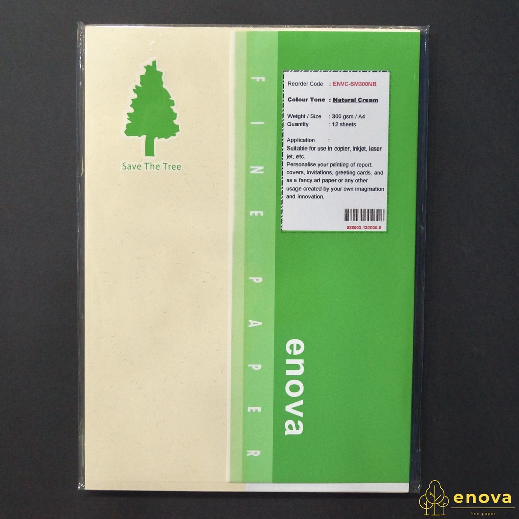 

Fancy Art Paper ENOVA | Natural Cream | A4 300GSM