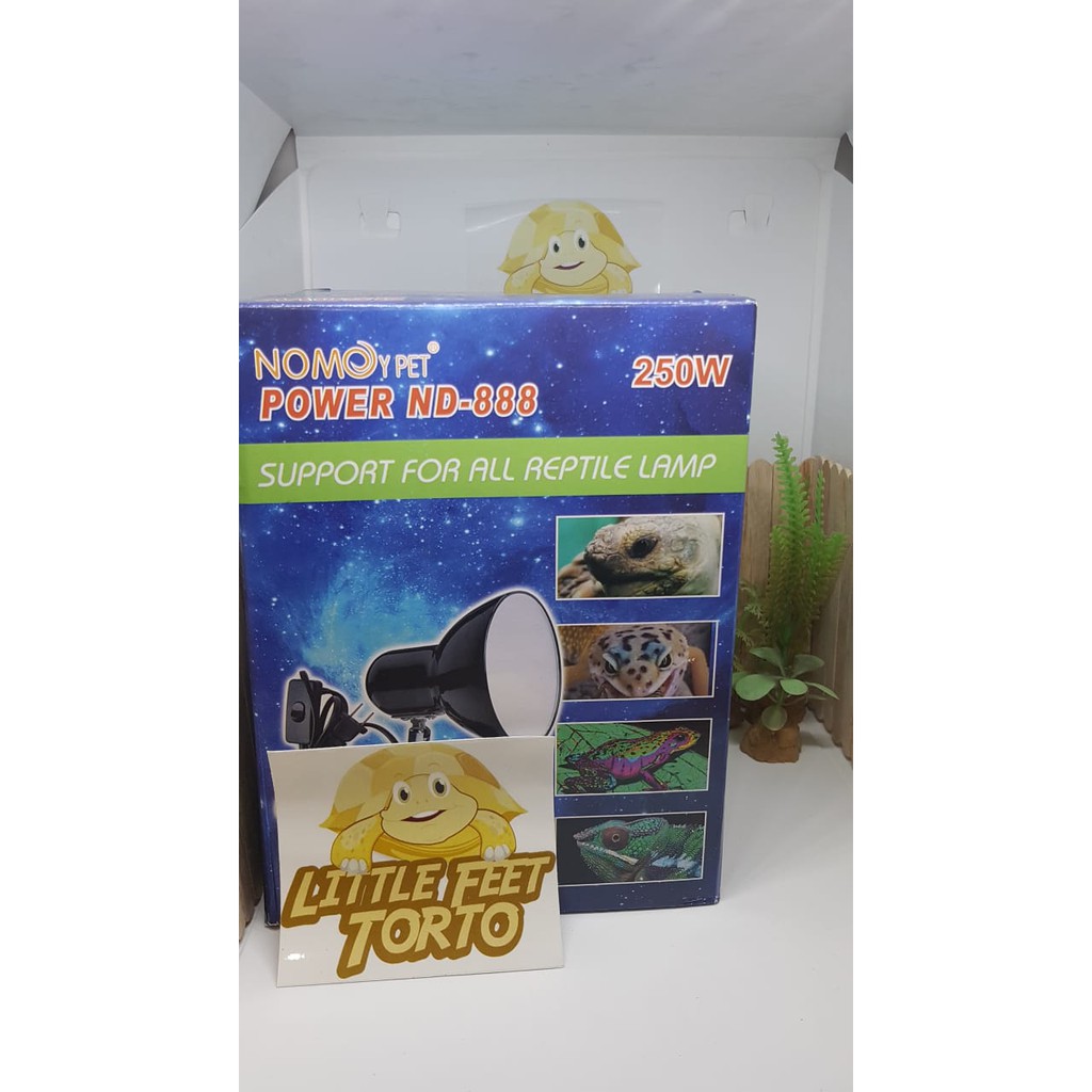 Fitting Jepit Keramik Dome / Fitting Lampu Kura, Sulcata, Reptil