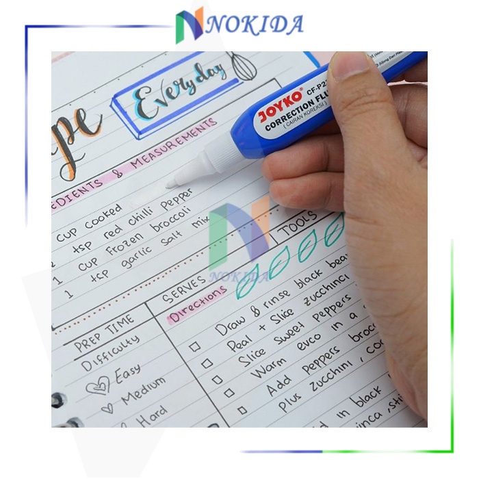 

mdn Nokida Correction Fluid Joyko CF-P235 [1 Box] / Tipe X Bolpen / Tip Ex Cair / Tip X Pena 1 Pak