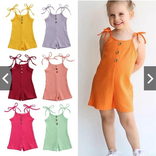 Jumpsuit Anak LILY / Jumpsuit Anak Cewek Bahan RIB / Jumpsuit Anak 1-6 tahun Terbaru / Baju Kodok Lucu Anak Perempuan