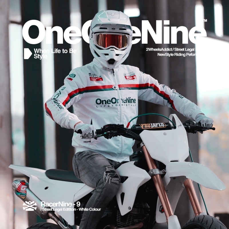 JACKET RACERNINE STREET LEGAL WHITE SERIES | KSR ONEONENINE