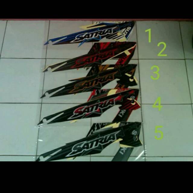 cover body Striping-lis-sticker satria fu facelift 2014 Termurah