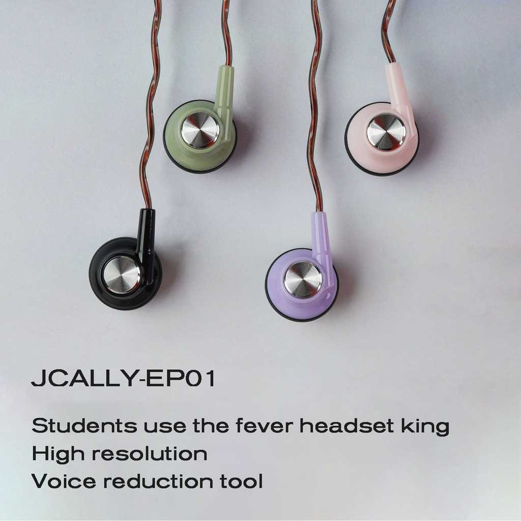 JCALLY EP01 Earbud with Braided Cable and L Shape Connector