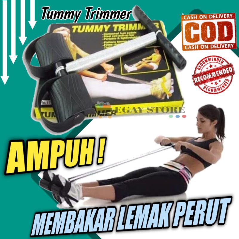 Tummy Trimmer Original Pembakar Lemak Perut Alat Fitness Pelangsing Tubuh Perlengkapan Gym Terlaris