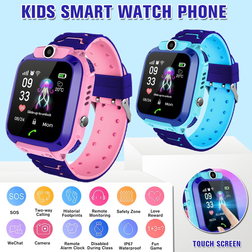 Watchphone Q12 Smartwatch GPS-LBS Camera Touchscreen JAM TANGAN ANAK