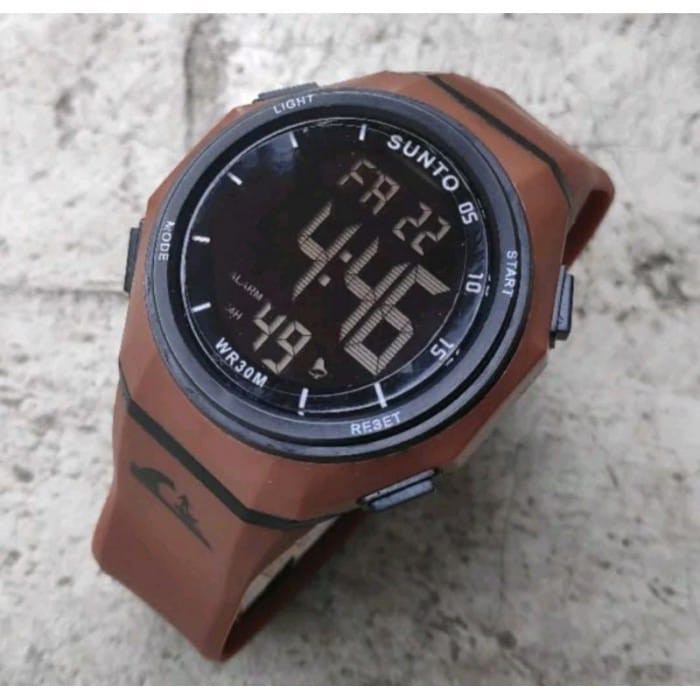 (SS) Jam Tangan Pria Sporty Keren Import Tahan Air SN-333 Digital Strap Rubber