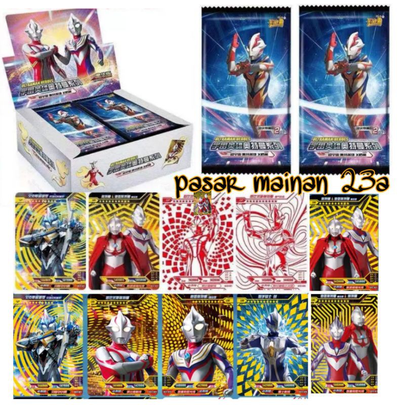 Mainan anak Kartu Ultraman Orb Gold Tranding Card Ultraman Terbaru/ kartu Ultraman Orb Original