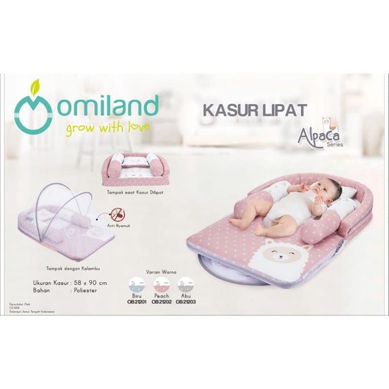 Omiland Kasur Bayi Lipat Alpaca Series OB2120