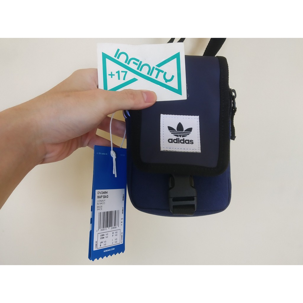 Adidas Original Map Bag Sling Bag Navy Unisex/Men/Women - Tas Selempang Adidas Pria/Wanita