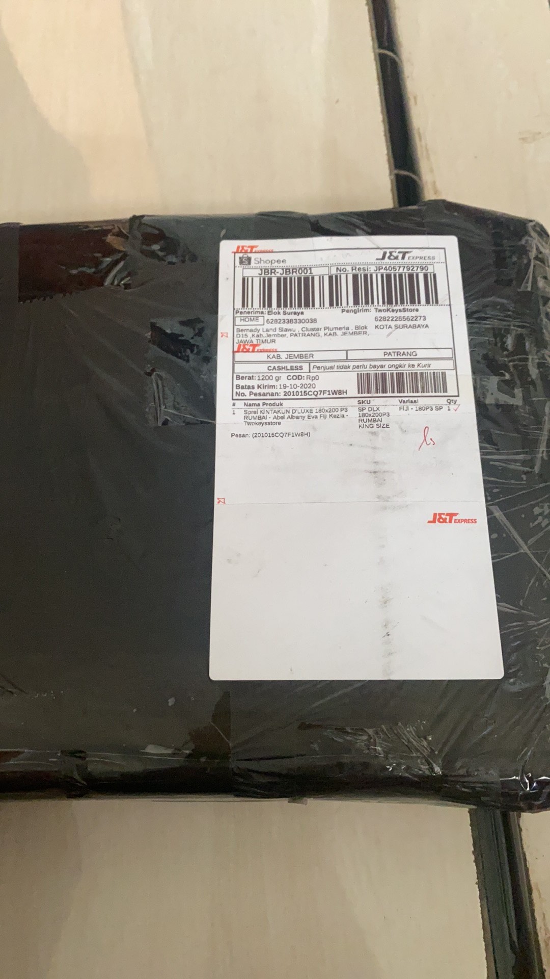 Sprei Kintakun Dluxe 180x200 P3 Rumbai - Abel Eva Ezlyn Joanne Fiji Kezia Nadine - Twokeysstore