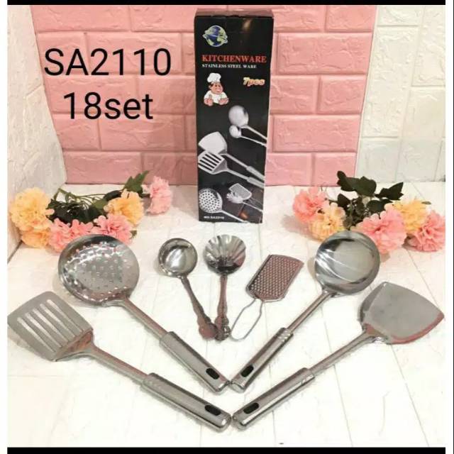 Sutil set 7 pcs dapur / sotel set 7 pcs dapur / spatula set 7 pcs dapur