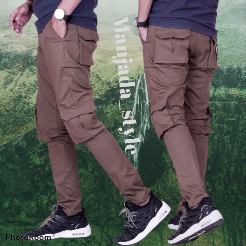 NEW!! CARGO PANJANG PRIA ARMY CELANA CARGO CHINO PINGGANG KARET CARGO DISTRO CELANA PRIA DEWASA CARGO MURAH PREMIUM