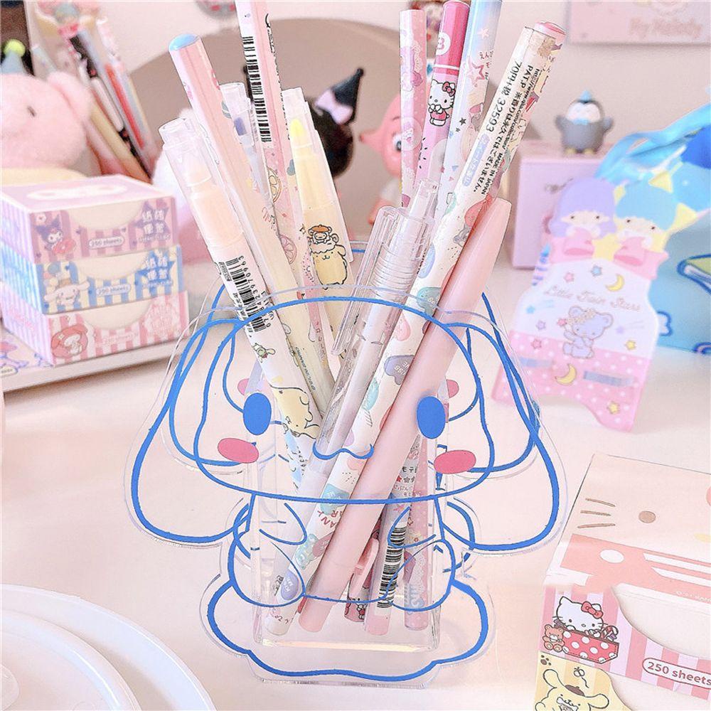 Lanfy Tempat Pensil / Brush Makeup Motif Anime My Melody / Cinnamoroll Bahan Akrilik