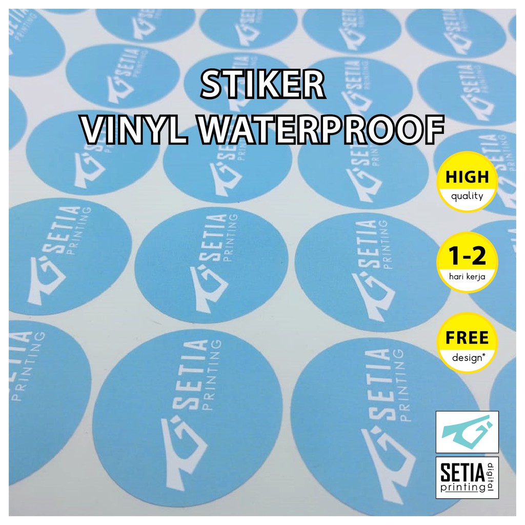 

SDP CETAK STIKER LABEL KEMASAN PRODUK WATERPROOF HIGH QUALITY UKURAN 6-10 CM