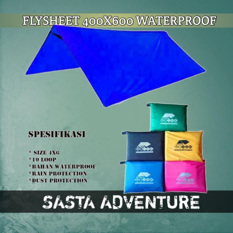 FLYSHEET 400x600cm / waterproof/ flysheet4x6 bivak