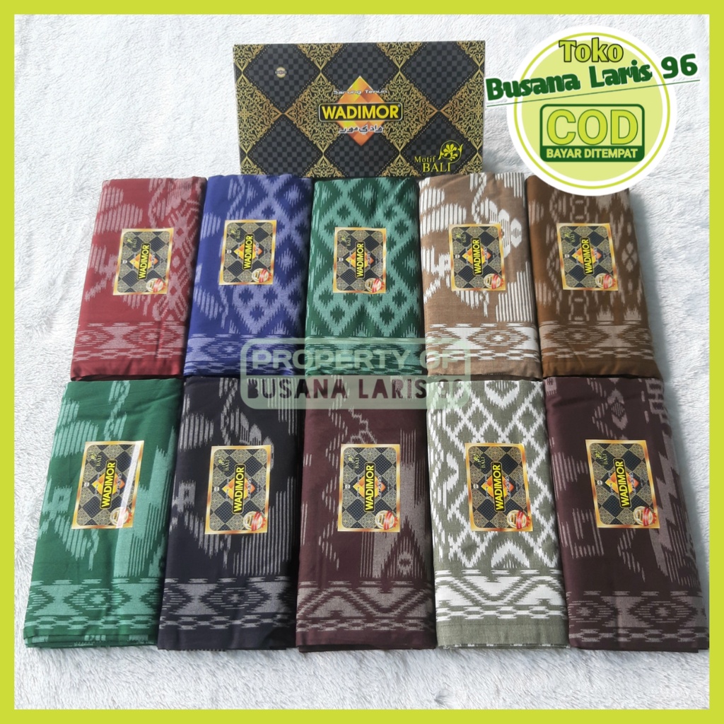 Sarung Wadimor Motif Bali| Sarung Wadimor Asli| Kain Sarung Wadimor Motif Bali
