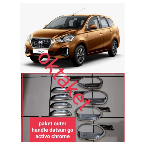 paket outer handle Datsun Go + activo chrome